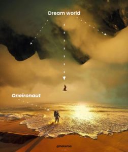 oneironaut exploring his dream world